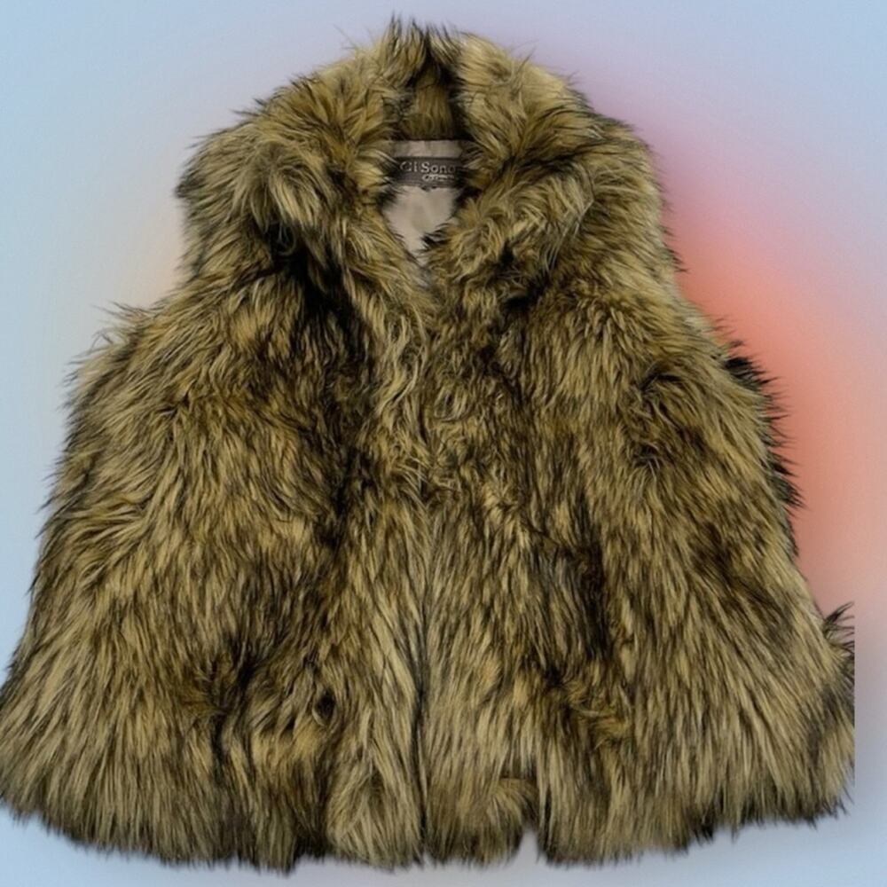CI SONO by CAVALINI Women’s Small Faux Fur Vest